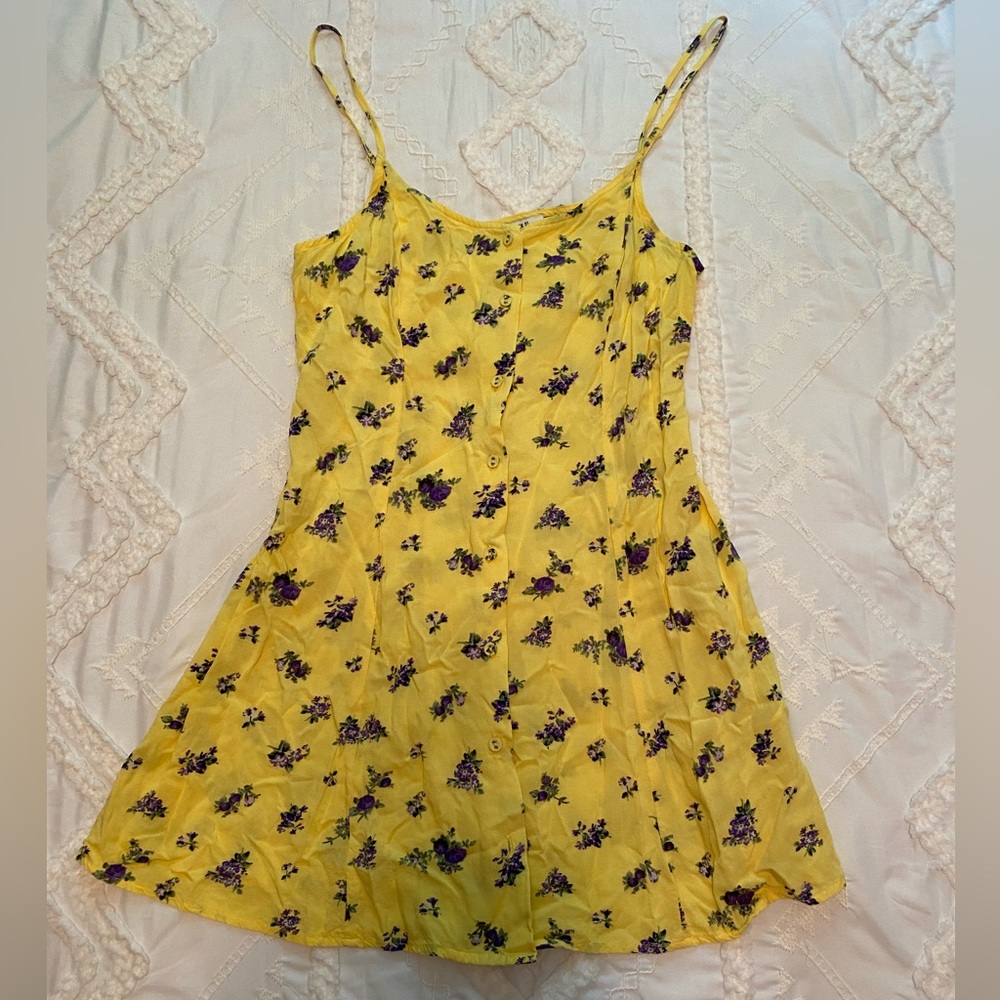 Forever 21 Mini Yellow Dress - Size Medium